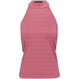 Women's Athena Sleeveless Mock Neck Polo