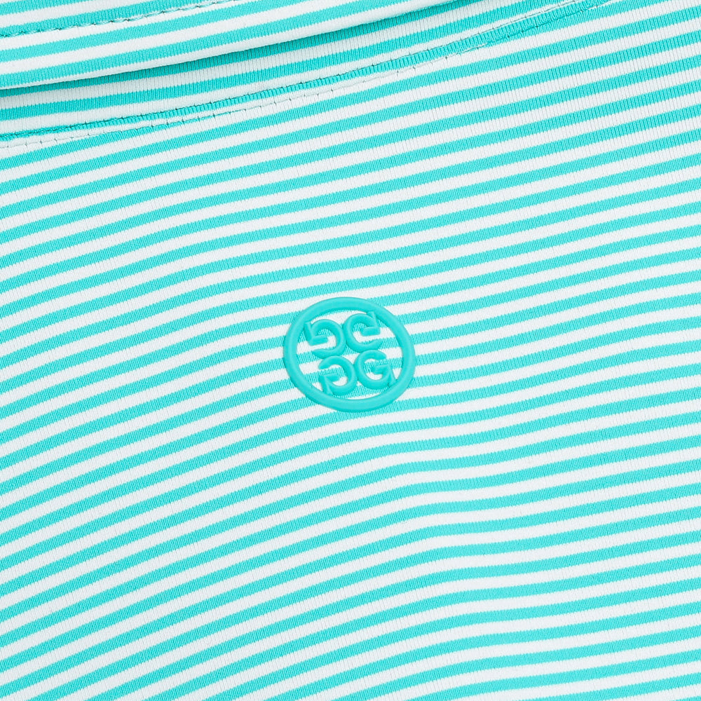 Women's Fine Tech Engineered Stripe Sleeveless Polo