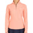 Women's Dusty Orange Solid 1/4 Zip Pullover - Fairway Styles