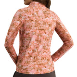 Women's Long Sleeve 1/4 Zip Mock Neck Top - Kate Print