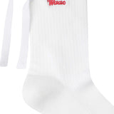 Women's Check Ribbon Socks