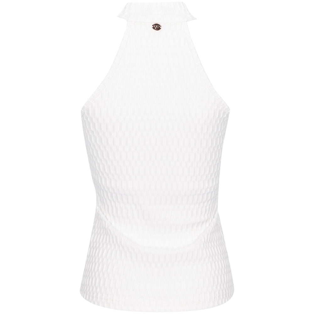 Women's Athena Sleeveless Mock Neck Polo