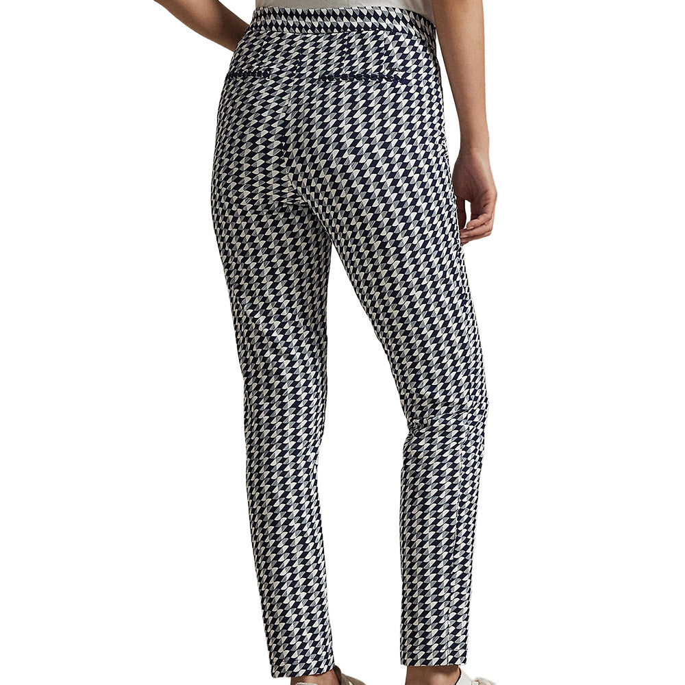 Women's Geo-Print Stretch-Twill Pants