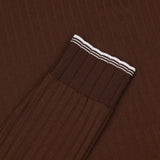 Women's Slim Fit Ribbed Long Sleeve Polo