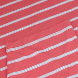 Open Stripe Heather Polo