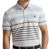 Performance Pique Tailored Fit Striped Polo - Fairway Styles
