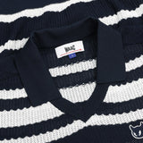 Women's Multi Stripes Knit Polo - Fairway Styles