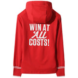 Women's Slogan Jersey Hooded Pullover