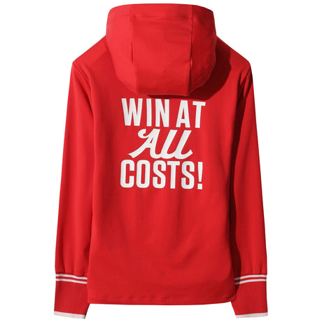 Women's Slogan Jersey Hooded Pullover