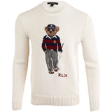 Merino Coolmax Bear Crewneck Sweater