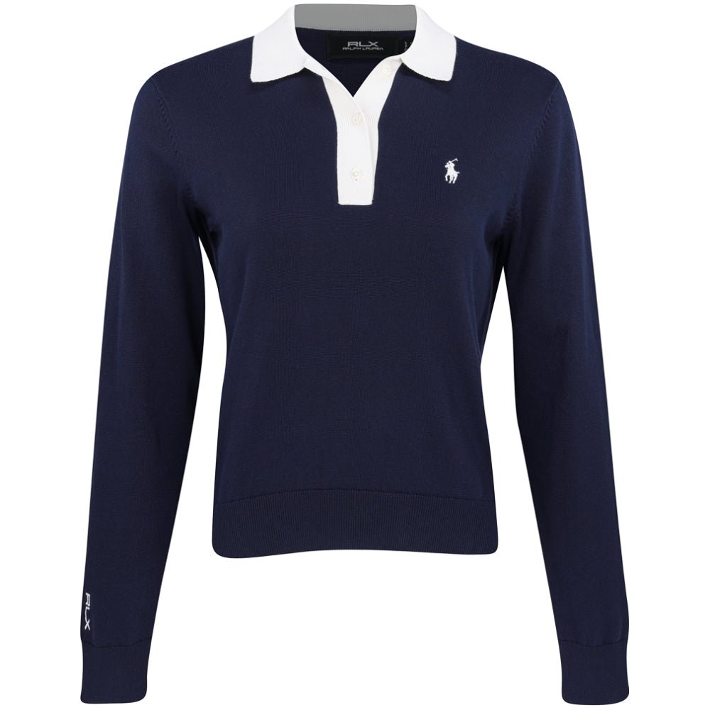 Women's Cotton Blend Long Sleeve Polo