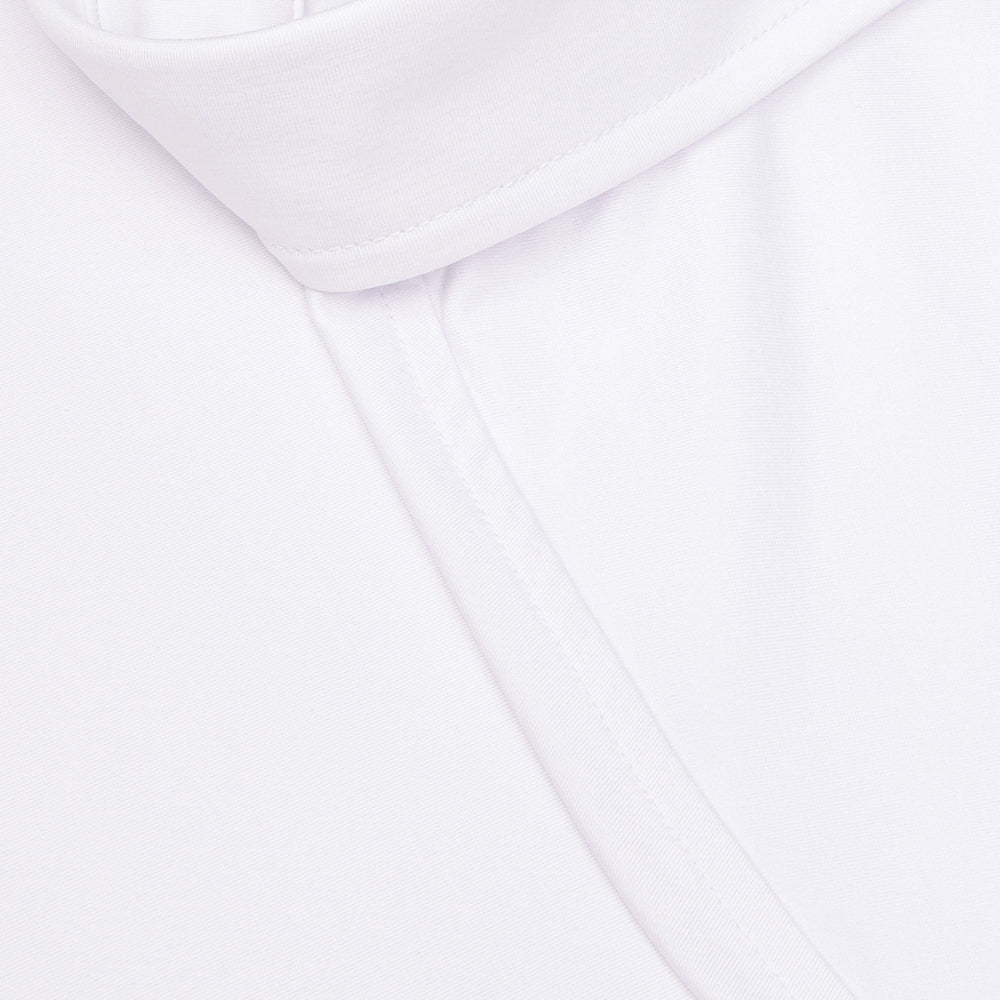 Melange Ice Nylon Long Sleeve Polo