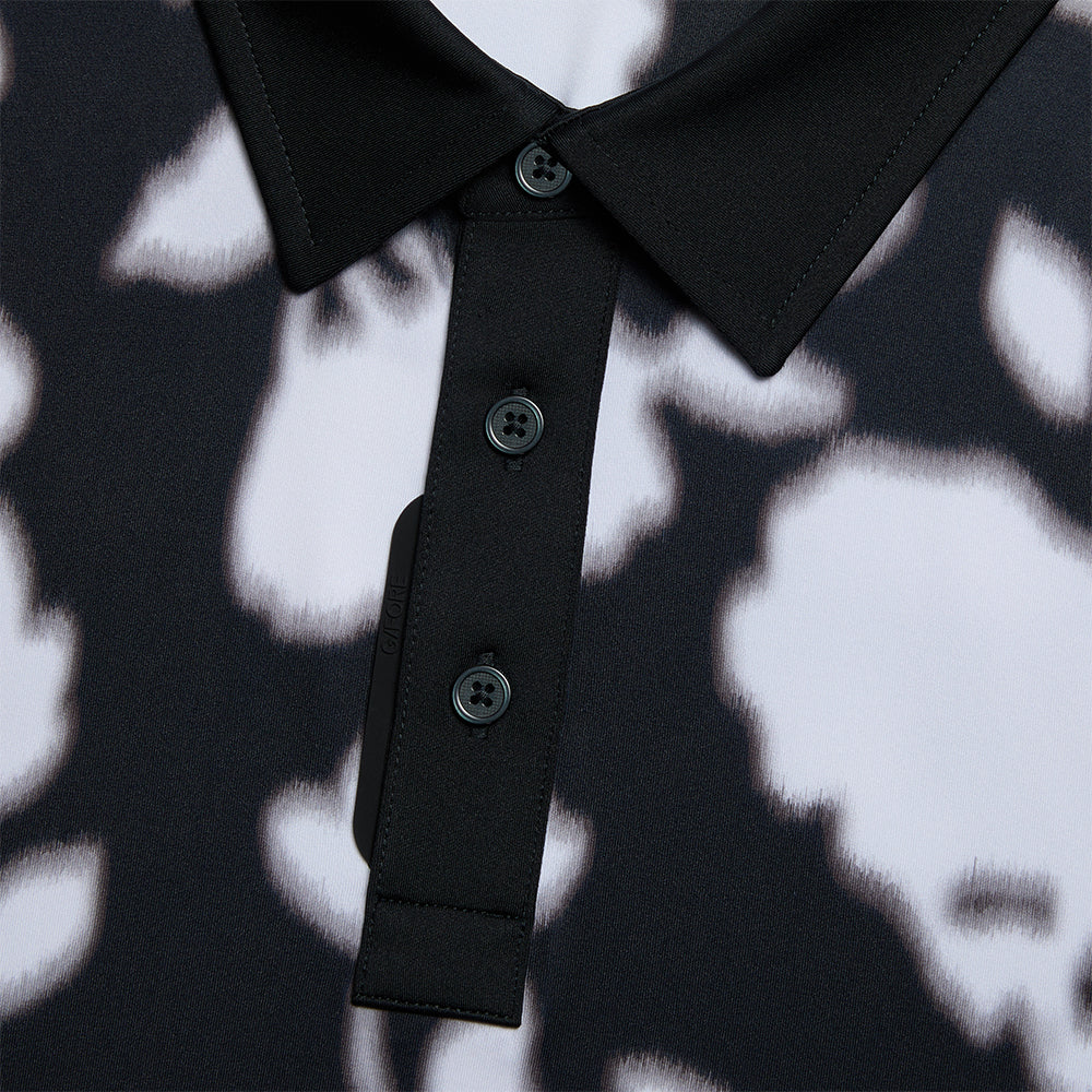 Blur Floral Tech Jersey Polo