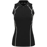 Women's Emmie Sleeveless 1/4 Zip Polo - Fairway Styles