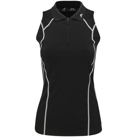 Women's Emmie Sleeveless 1/4 Zip Polo - Fairway Styles