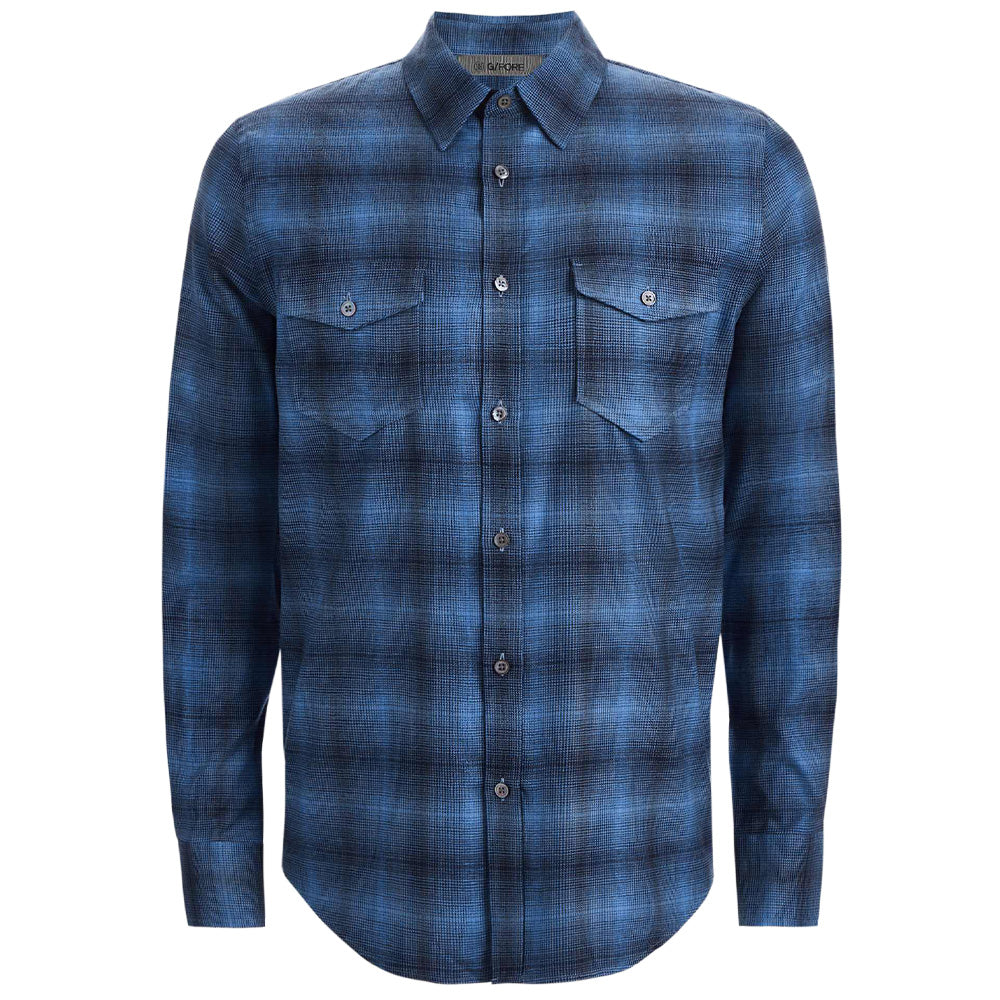 Italian Shadow Plaid Long Sleeve Shirt