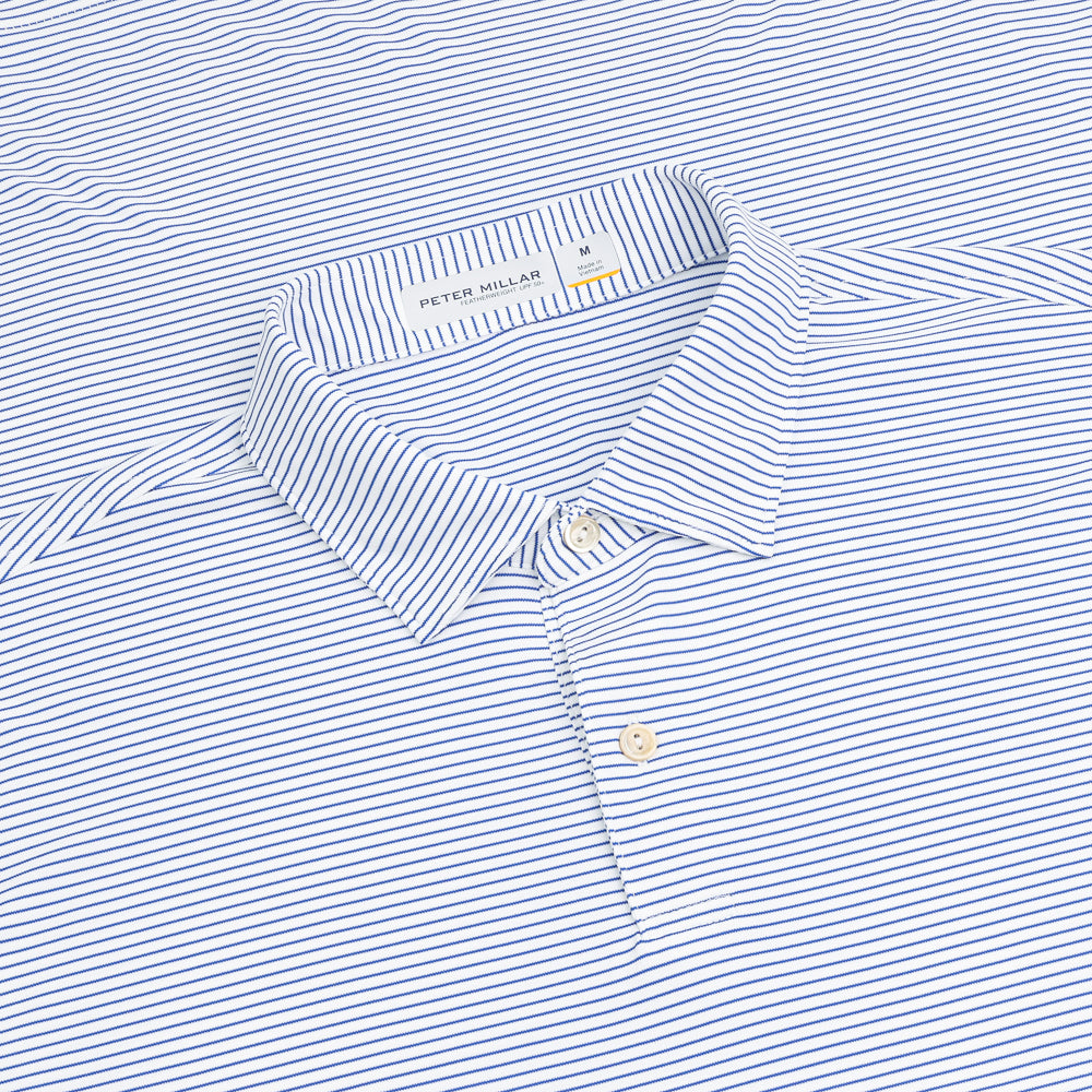 Featherweight Long Sleeve Stripe Polo