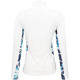 Women's The Desiree Long Sleeve 1/4 Zip Mock Neck Top - Fairway Styles