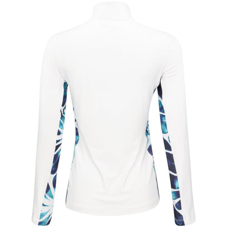 Women's The Desiree Long Sleeve 1/4 Zip Mock Neck Top - Fairway Styles
