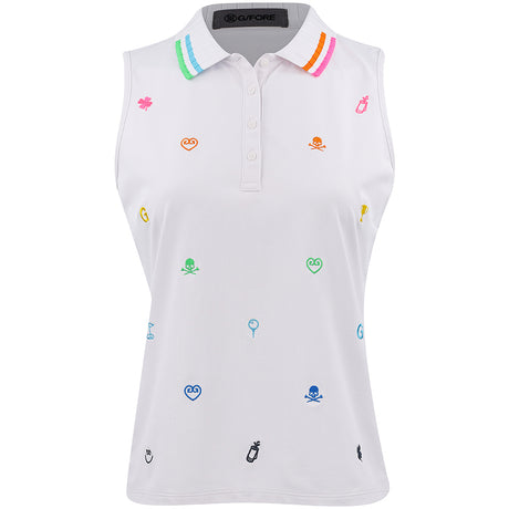 Women's Ribbed Tech Nylon Sleeveless Polo