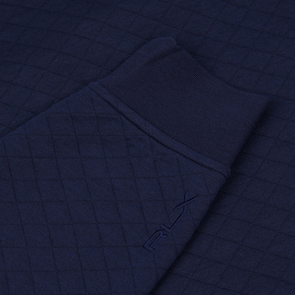 Quilted Double Knit 1/2 Zip Pullover