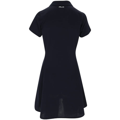 Women's Heavyweight Pique Knit Placket Short Sleeve Dress - Fairway Styles