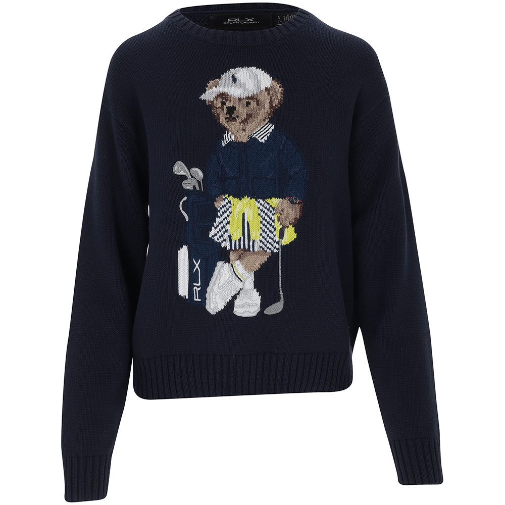 新品未着用Ralph Lauren クマ トレーナー 150サイズ ネイビー RLX Ralph Lauren Women's Polo Bear Crewneck Sweater Fairway Styles