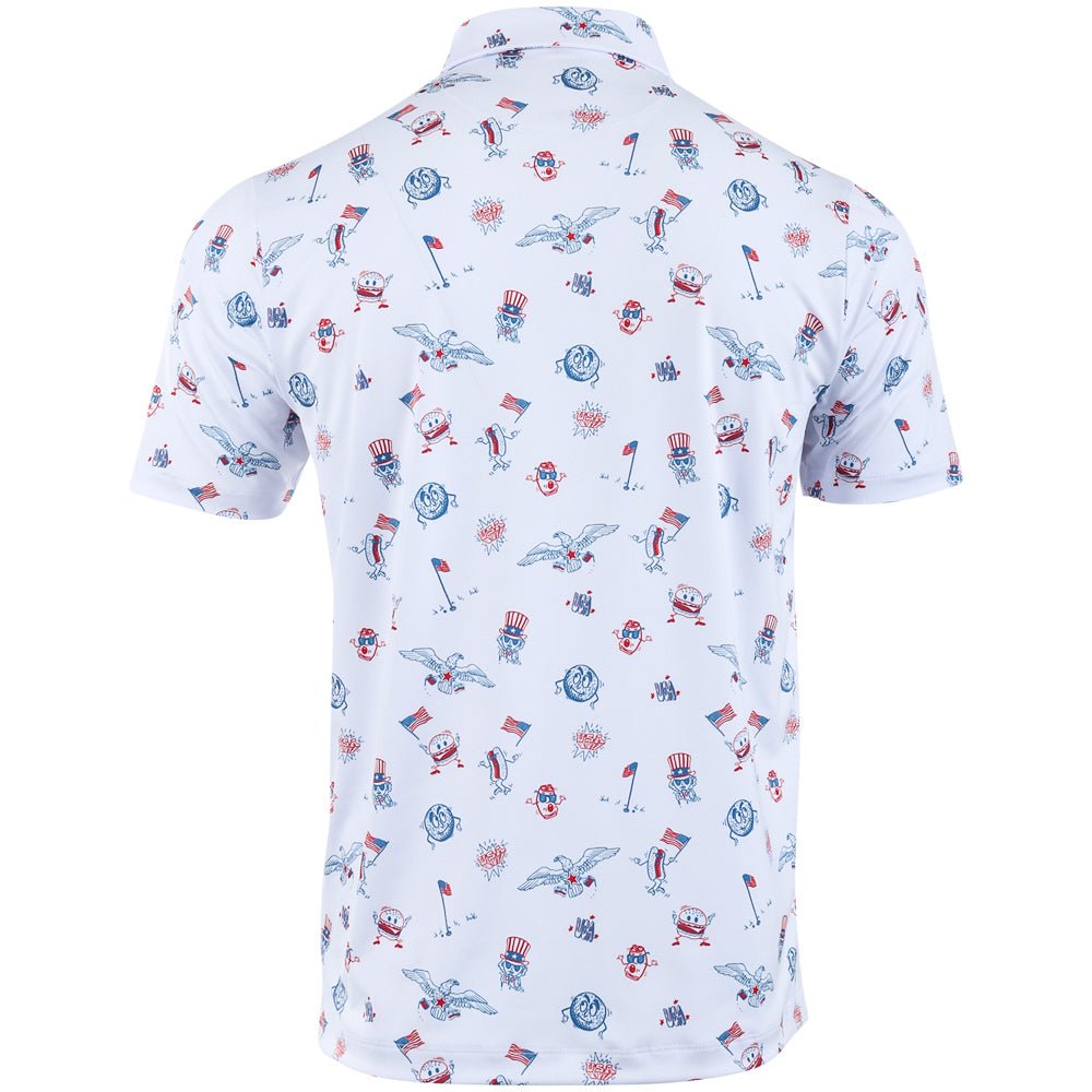 Core Performance Polo - USA All Day Let's Play