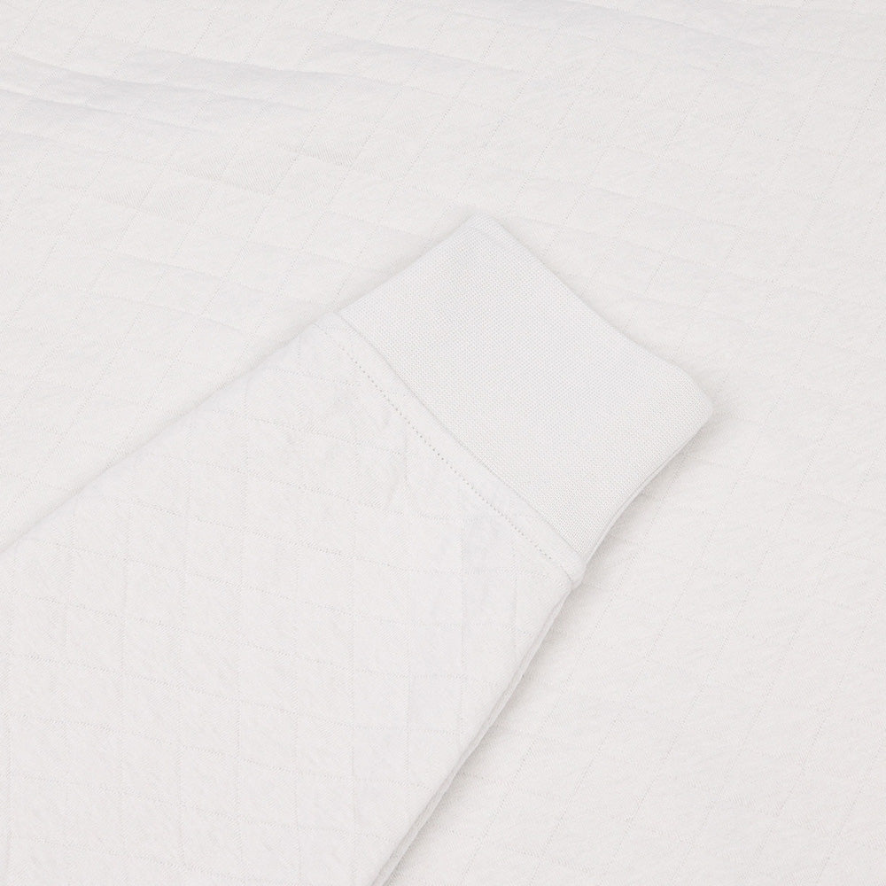 Quilted Double Knit 1/2 Zip Pullover