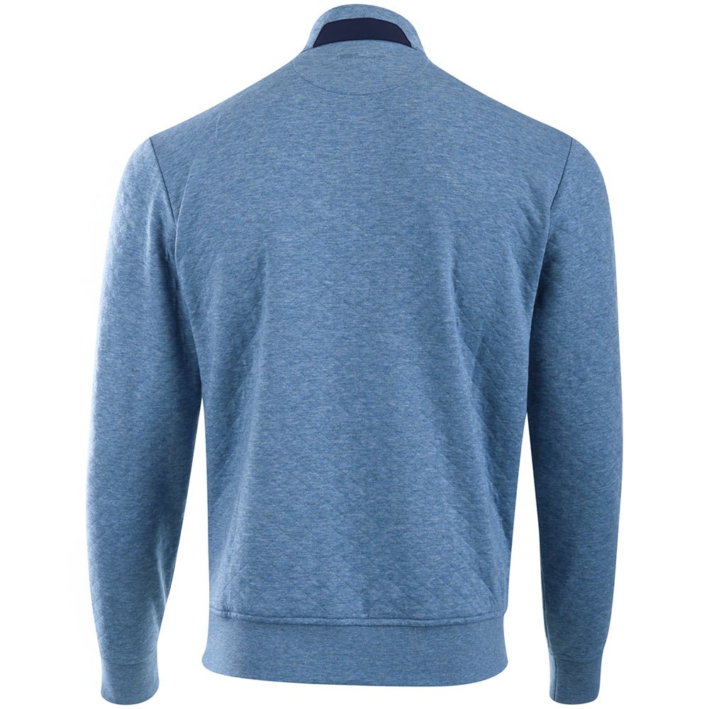Quilted Double Knit 1/4 Zip Pullover