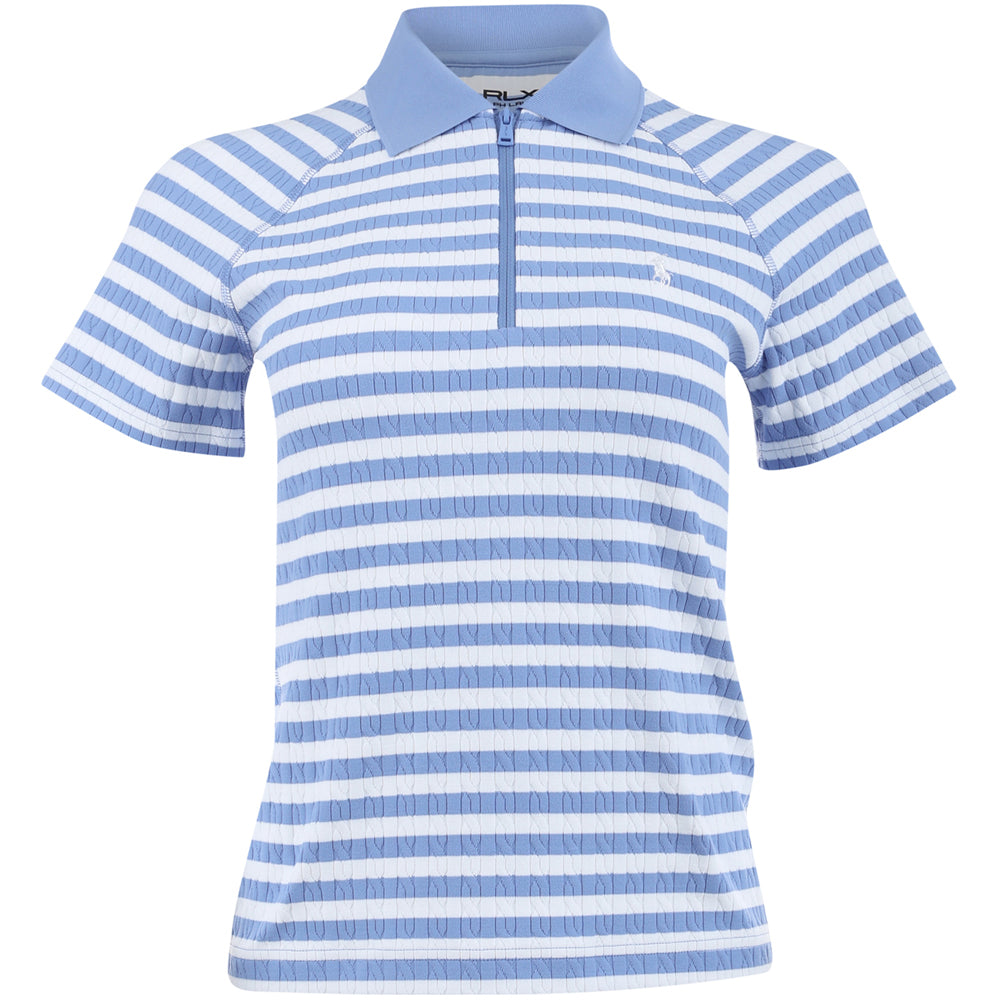 Women's Active Cable Stripe 1/4 Zip Polo