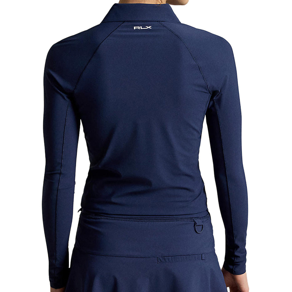 Women's Luxury Warp Knit Long Sleeve Polo