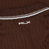 Women's Slim Fit Ribbed Long Sleeve Polo