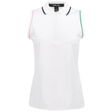 Women's Tailored Fit Sleeveless 1/4 Zip Polo - Fairway Styles
