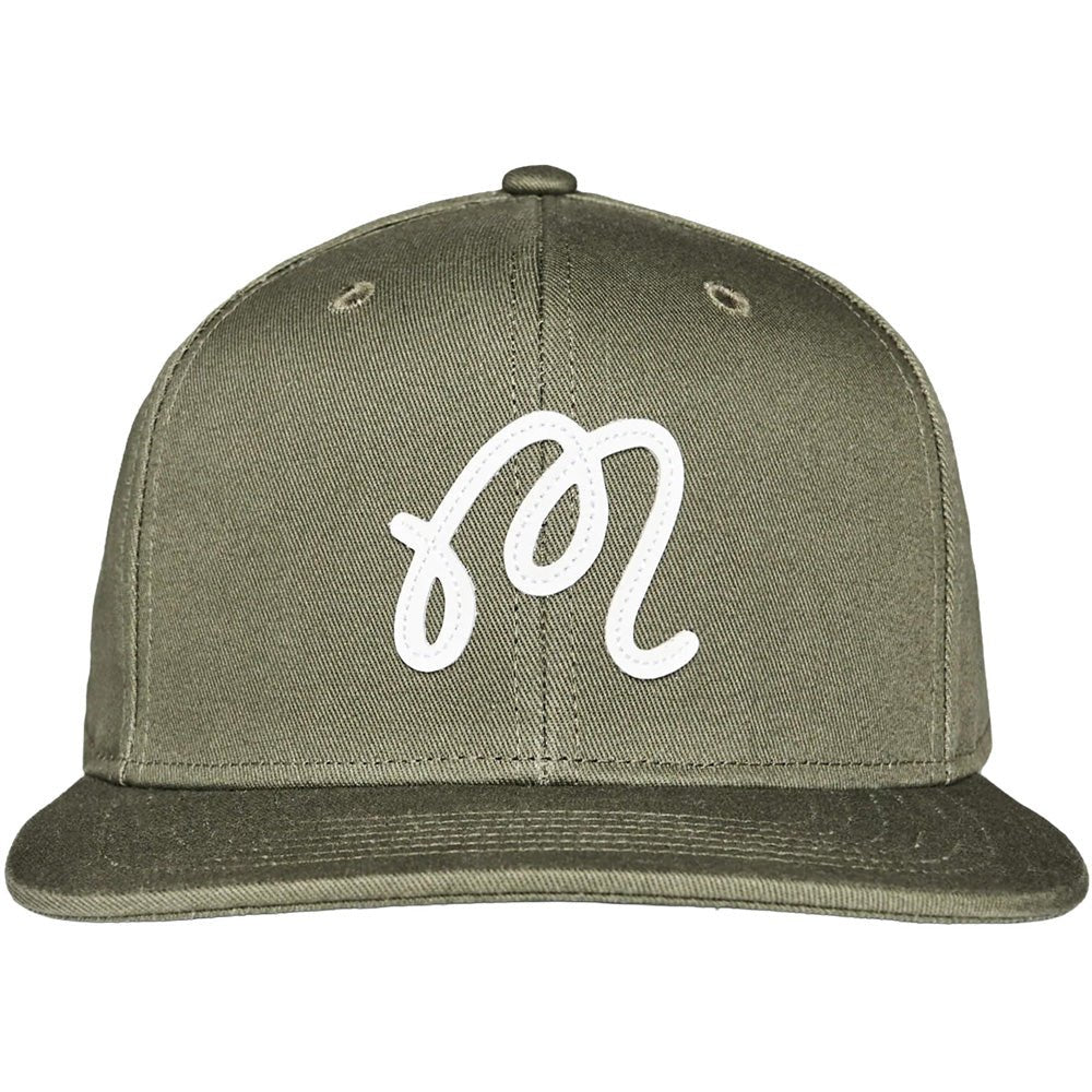 M Script Snapback Hat