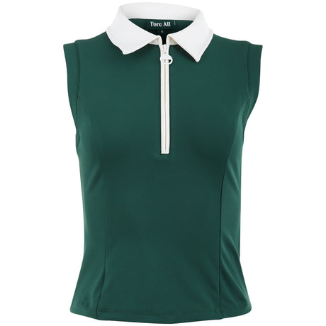 Women's Tackle Sleeveless 1/4 Zip Polo