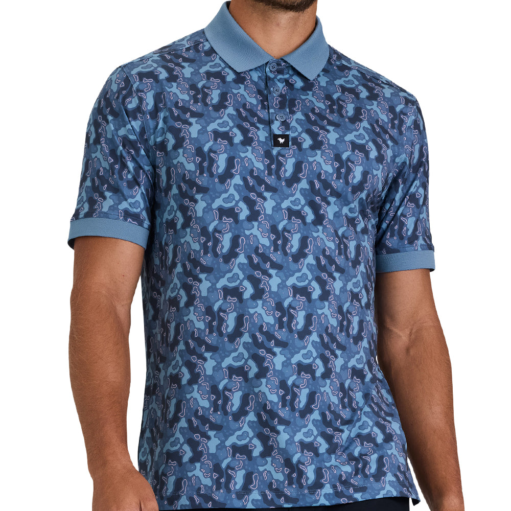 Topographic Triumph Ridge Polo