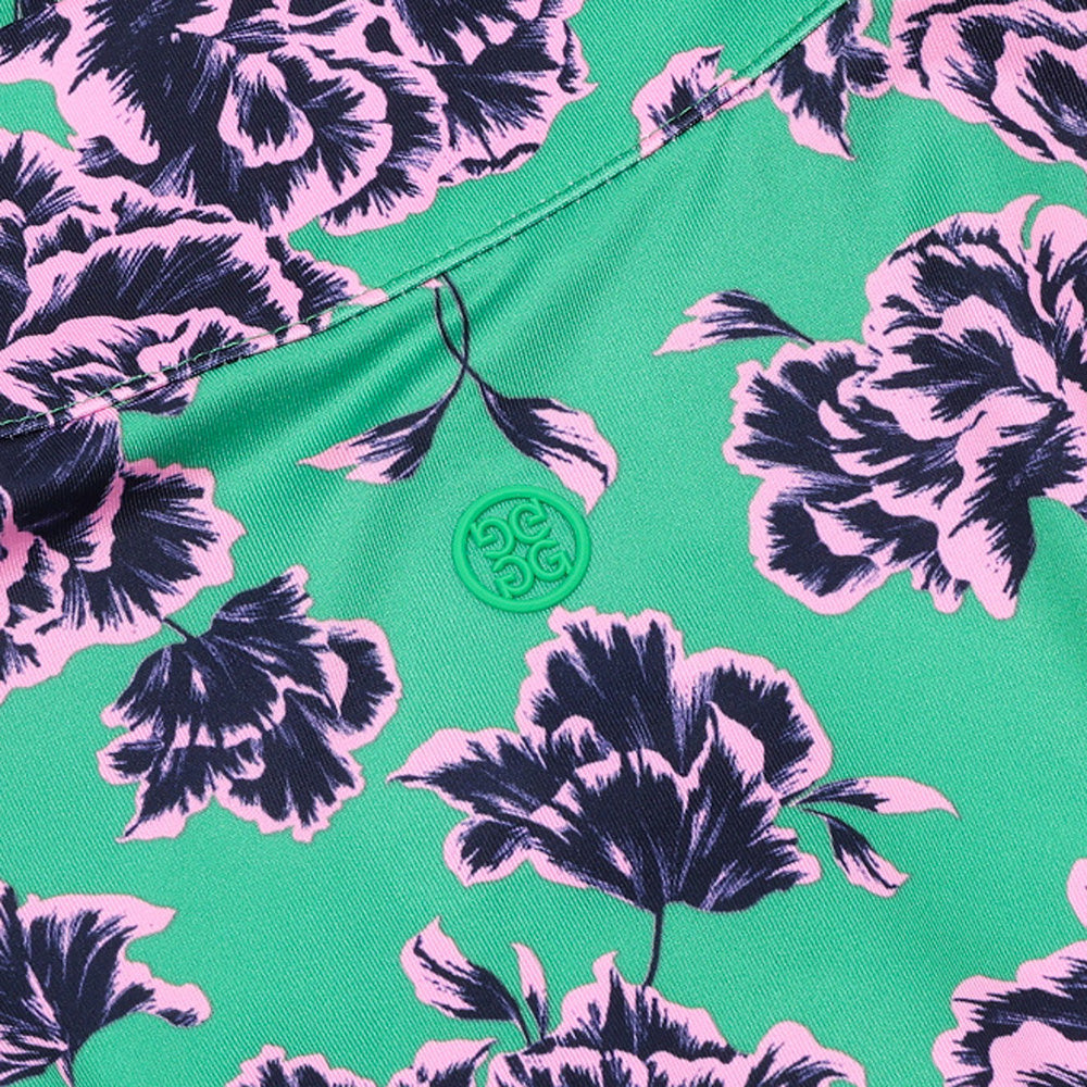 Women's Stamped Floral Tech Jersey 1/4 Zip Pullover