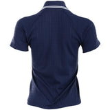 Women's Cable Jacquard 1/4 Zip Polo