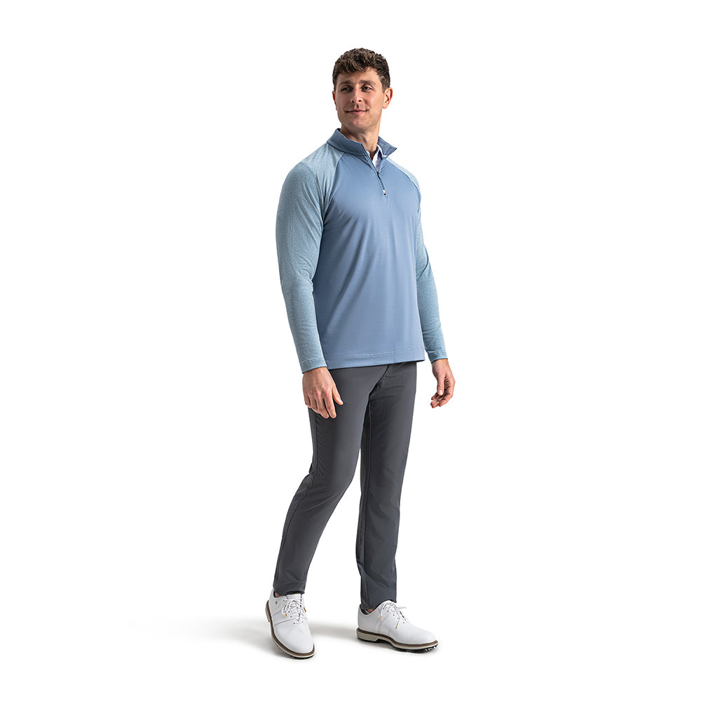 Raglan Block 1/4 Zip Pullover