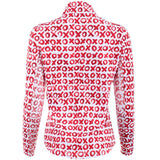 Women's Hugs & Kisses 1/4 Zip Mock Neck Pullover - Fairway Styles
