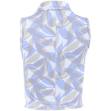 Women's Moveknit Printed Sleeveless Full Zip Polo