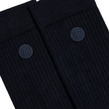 Logo Solid Crew Socks