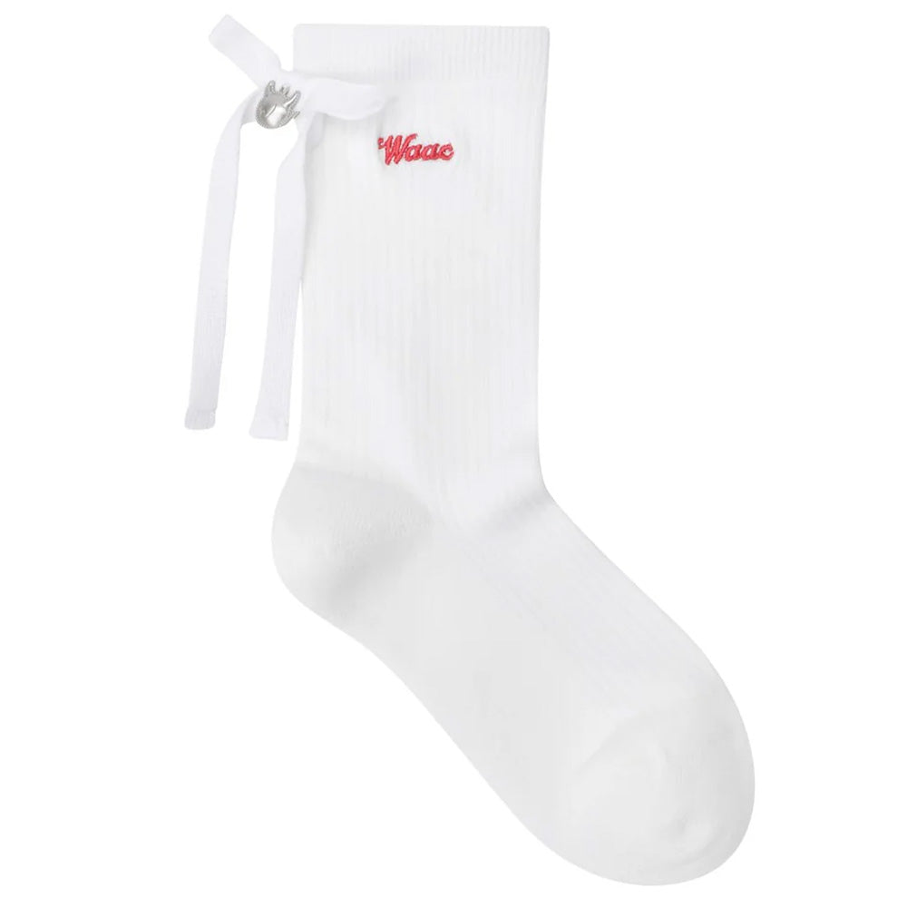 Women's Check Ribbon Socks