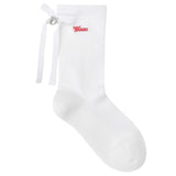 Women's Check Ribbon Socks