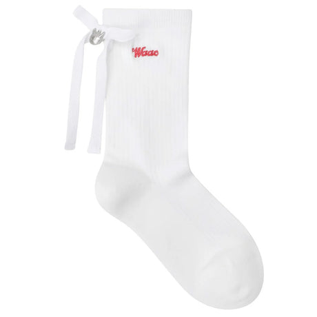 Women's Check Ribbon Socks