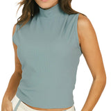 Women's Manhattan Sleeveless Mock Neck Top