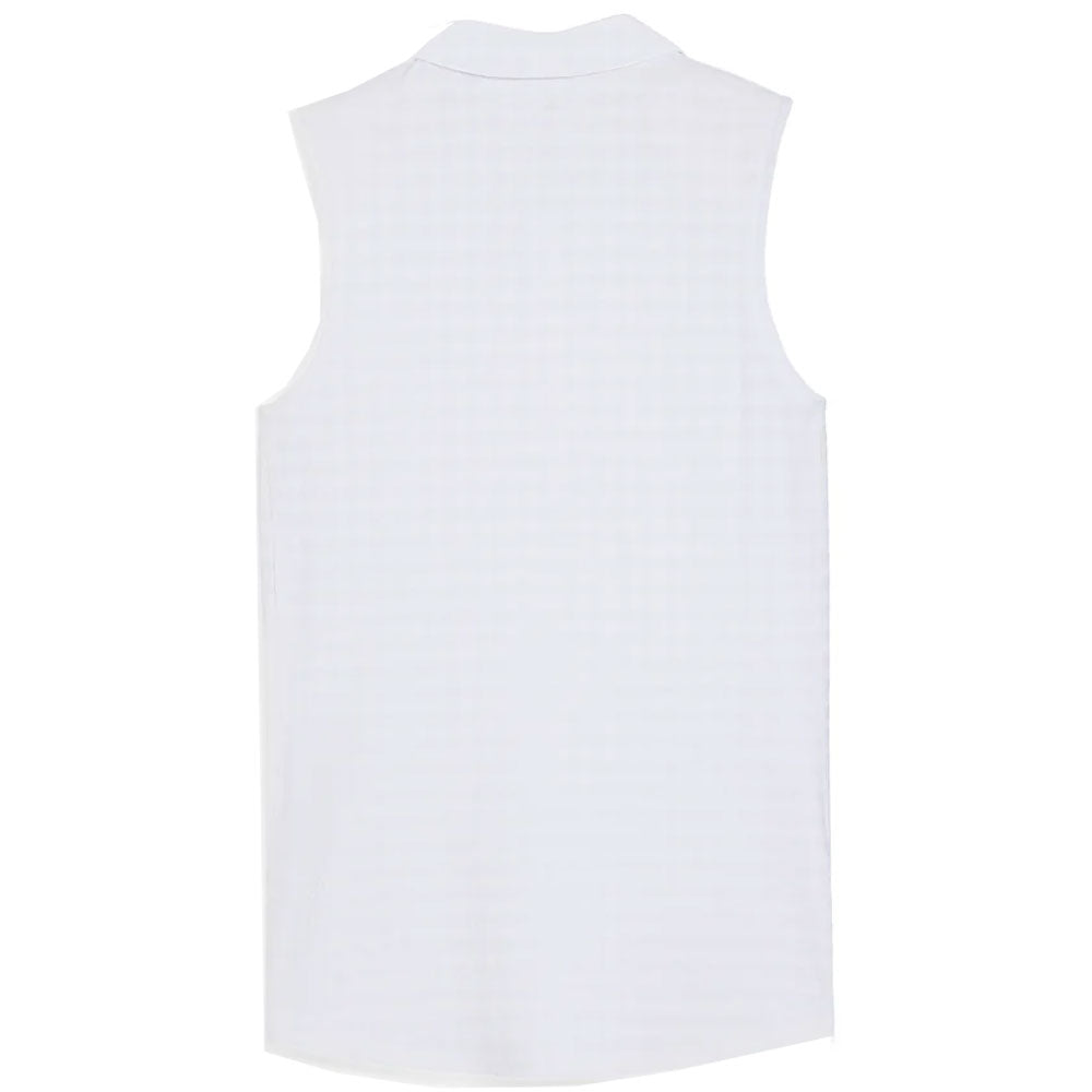 Women's Houndstooth Sleeveless Polo