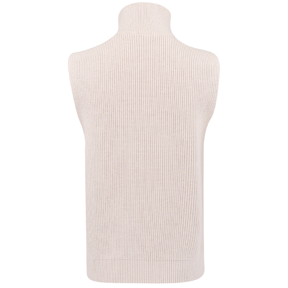 Women's Amina Knit Sleeveless 1/2 Zip Sweater