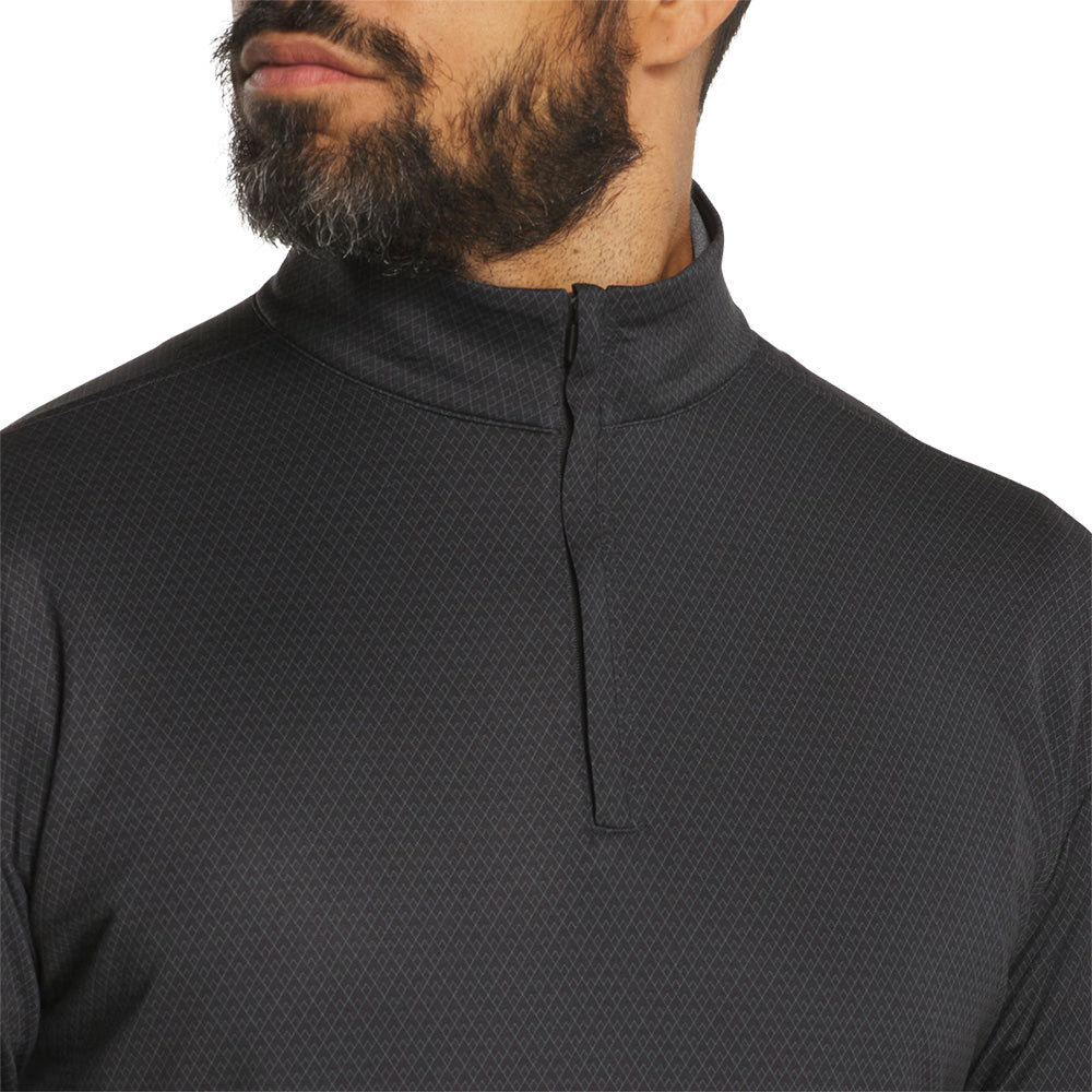 Tonal Deco Diamond 1/4 Zip Pullover